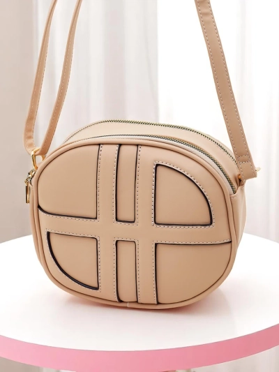 Royalfashion Majhna ženska okrogla torbica iz eko usnja Riva Circle