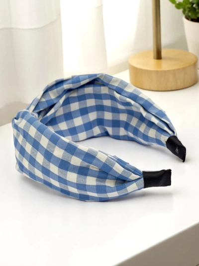 Royalfashion Karirani naglavni trak Claras