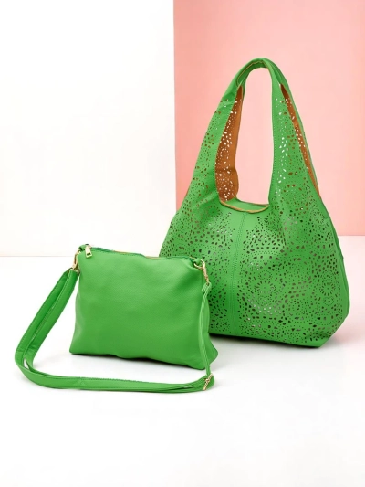 Royalfashion Velika ženska čipkasta nakupovalna torba Lira Lace