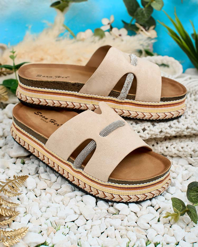 Royalfashion Ženske japonke Orolta zirconia