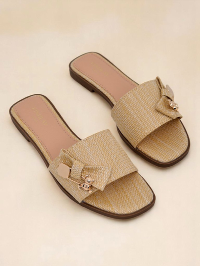 Royalfashion Ženske slamnate natikače Sandali Aurelia