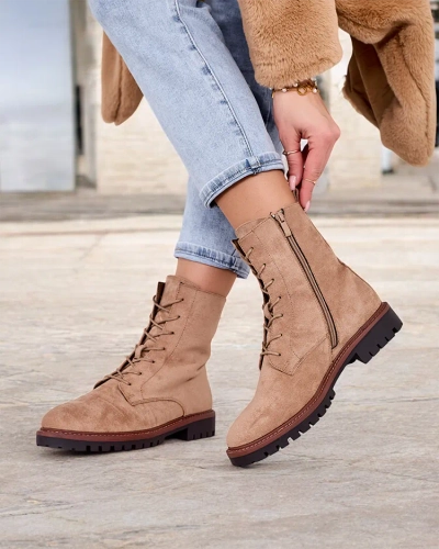 Ženski čizme na vezanje Royalfashion Gosop