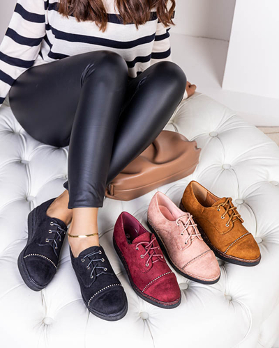 Royalfashion Damskie camelowe półbuty Rilly