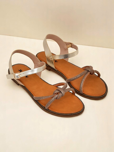Royalfashion Sandale femrash me zirkone dekorative Bella Shine