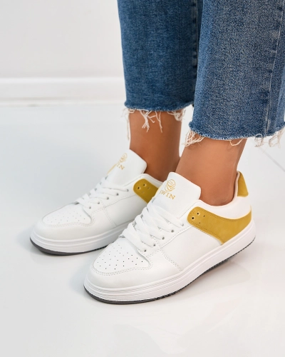 Royalfashion Mustard white ženski športni copati Elevace