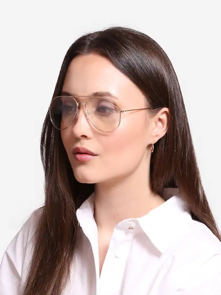 Royalfashion Sončna očala prozorna v srebrnem okvirju