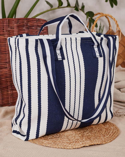 Royalfashion Tkaninska črtasta torba za čez ramo