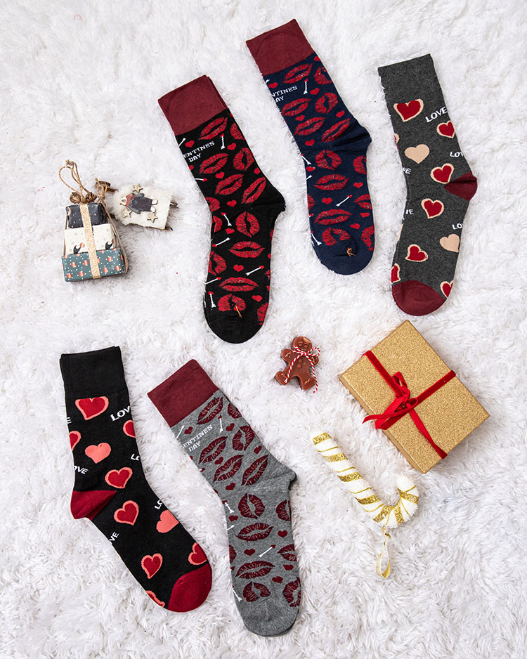 Royalfashion Komplet moških dolgih nogavic LOVE 5/pack