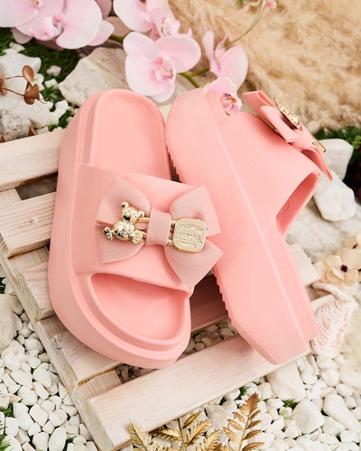 Royalfashion Ženske gumijaste japonke z okrasnim lokom Apis