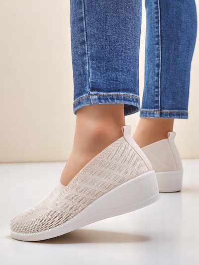Royalfashion Ženske loaferice na nizkem wedges Epoles