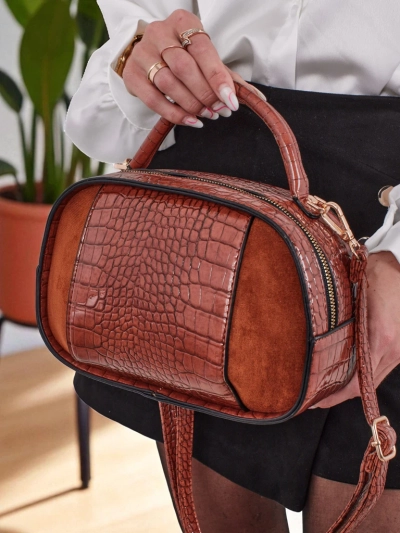 Majhna ženska torbica iz lakiranega eko usnja Lunar Space