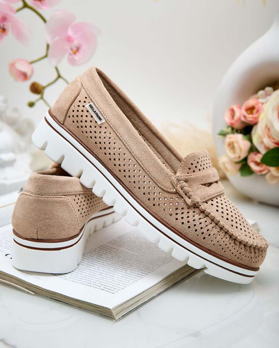 Royalfashion Azurni ženski mokasini Leteller