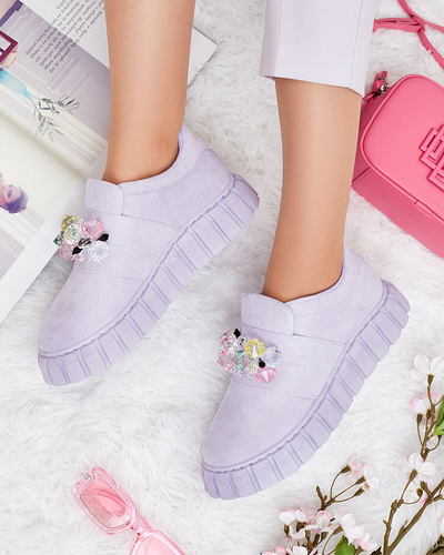 Royalfashion Športni polpravi čevlji z barvnimi kamni Resinello