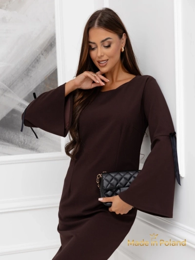 Ženska mini obleka s širokimi rokavi Anielle