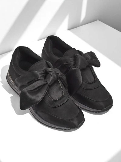 Royalfashion Damskie buty sportowe z kokardą Socca
