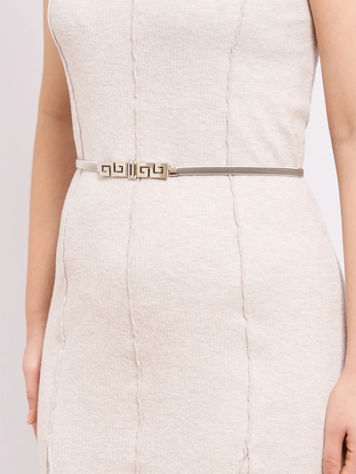 Ženski kovinski srebrni pas Heraklesa Greca glamour stilski 64-100 cm