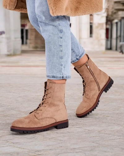 Ženski čizme na vezanje Royalfashion Gosop