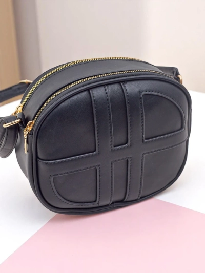 Royalfashion Majhna okrogla ženska torbica iz eko usnja Riva Circle