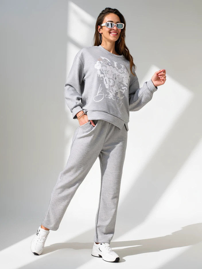 Royalfashion Ženski viskozni set z vzorcem