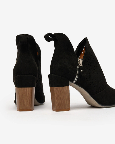 Royalfashion Črni ženski visoki škornji Swerros