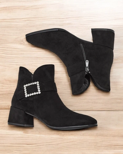 Royalfashion Ženske čizme s niskom petom Vetti