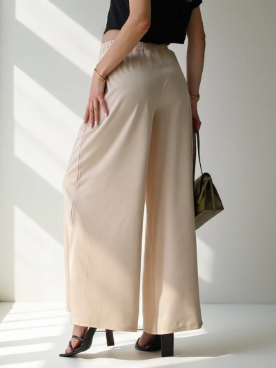 Royalfashion Široke ženske hlače