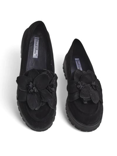 Royalfashion ekološki nobučeni ženski mokasini s cvijetom Floverse