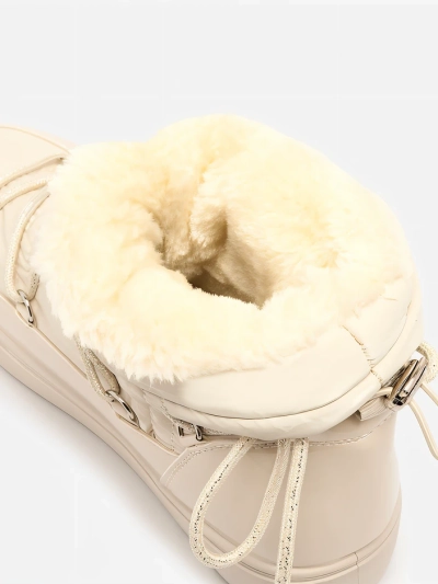 Royalfashion Ženski škornji a'la v bež barvi Vevnose