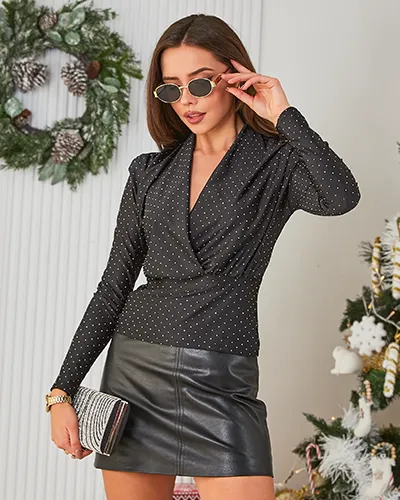 Royalfashion Blúzka pre ženy s žirkónmi