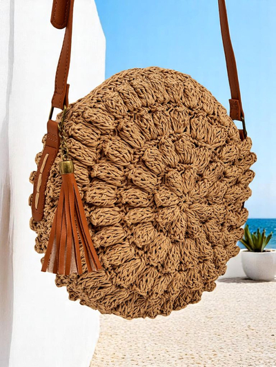 Royalfashion Mala slamnata ženska torbica Solea Mini