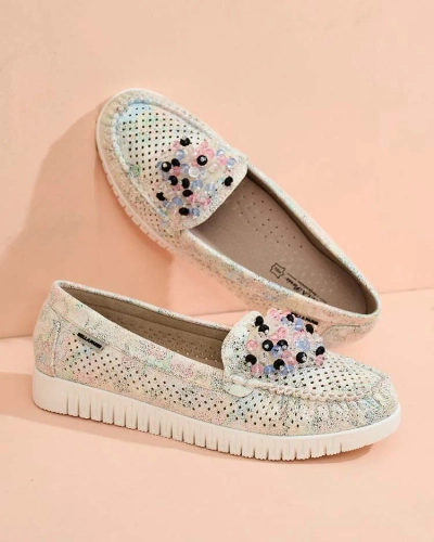 Royalfashion Women's beaded openwork mokasini Namis