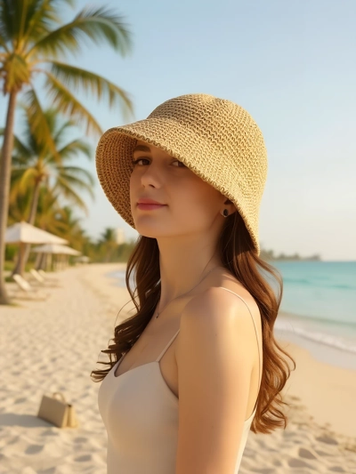 Royalfashion Ženski poletni klobuk Sandy Bloom