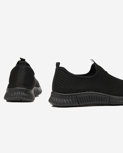 Czarne damskie buty sportowe slip-on Palomena - Obuwie