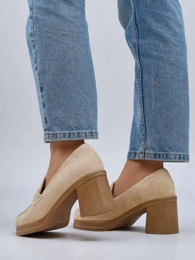 Royalfashion ženski loaferji z blok peto Evelay