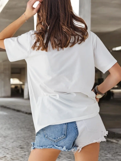 Royalfashion Ženska bombažna bluzica s potiskom