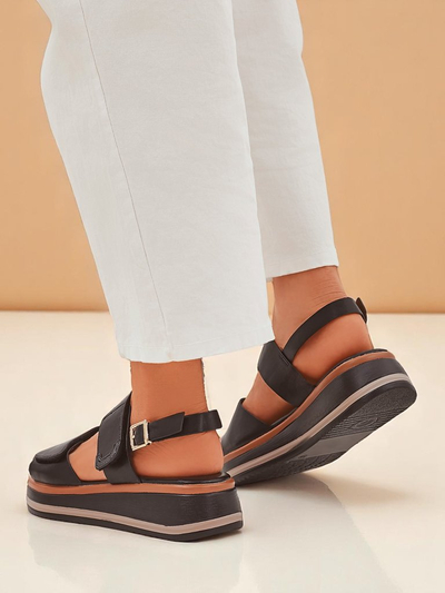 Royalfashion ženski sandali z debelejšim podplatom Tulipp