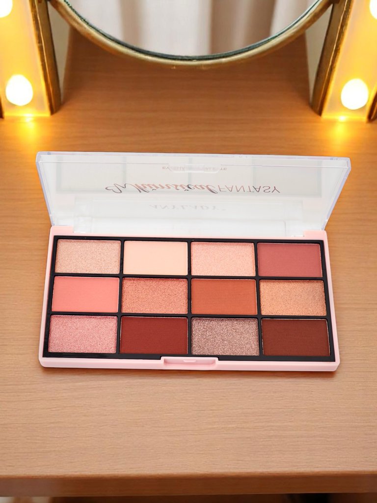 ANYLADY Paleta 12 senčil za oči z bleščečimi in mat zaključki Champagne Ruby Glamour