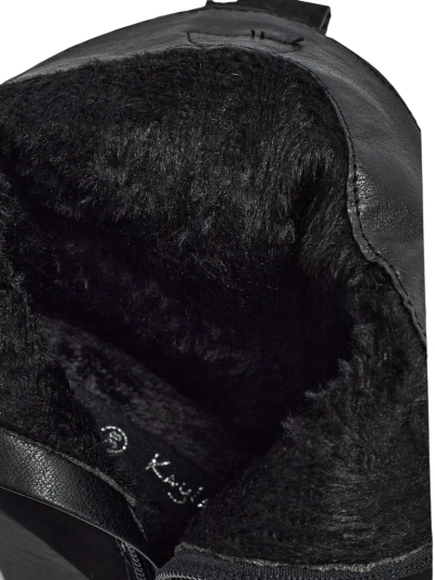 Kowbojki damskie na obcasie z ozdobnymi wstawkami Cendria