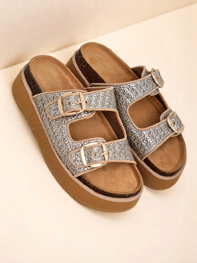 Royalfashion Ženski natikači s platformo Nora Woven