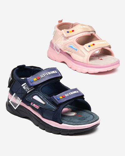 Royalfashion Dziewczęce sandały w kolorze granatowym Umaf