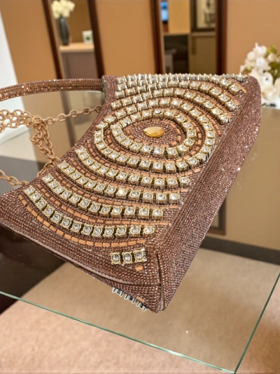 Royalfashion Ženska ročna torbica s cirkoni Sova Glint