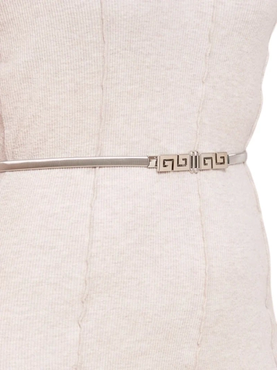 Ženski kovinski srebrni pas Heraklesa Greca glamour stilski 64-100 cm