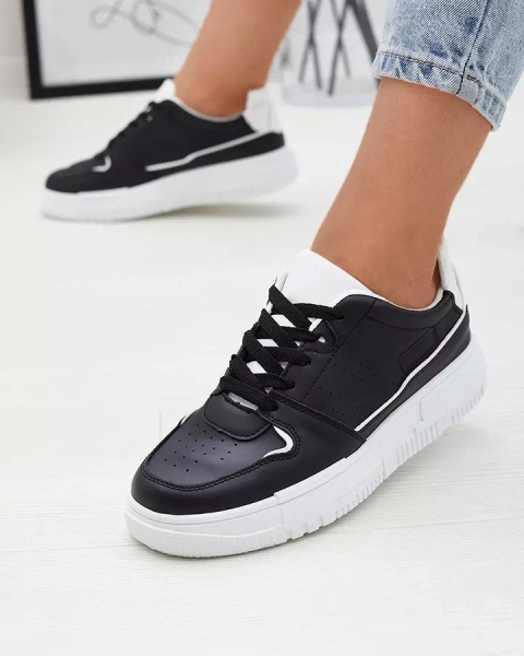 Royalfashion Sportowe sneakersy damskie w kolorze czarnym Hellar