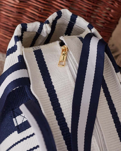 Royalfashion Tkaninska črtasta torba za čez ramo