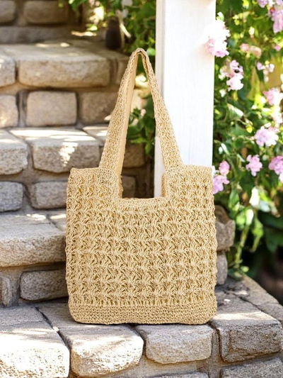 Royalfashion Velika ženska torba iz slame Sunny Straw