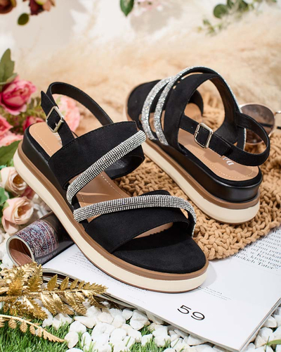 Royalfashion Ženski sandali Obissa z nizko peto