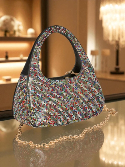 Royalfashion Ženska clutch torbica s cirkoni Myra Quill