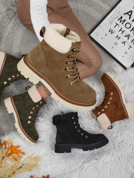 Ženski gležnarji s krznom Tessara