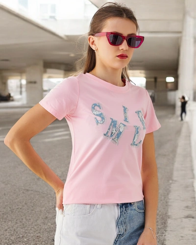 Royalfashion bombažna ženska bluzica z napisom