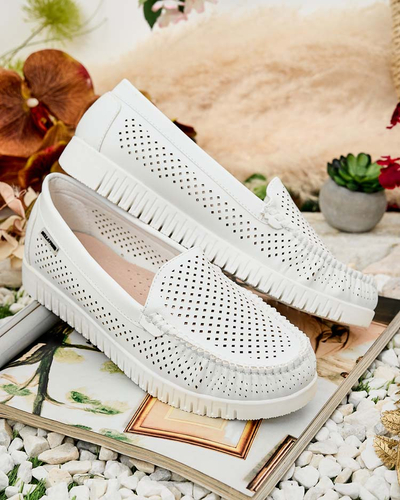 Royalfashion Ženski usnjeni mokasini Nafis